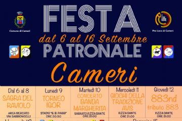 PROGRAMMA FESTA PATRONALE 2019