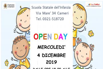 OPEN DAY SCUOLA STATALE DELL&#39;INFANZIA