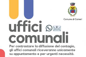 COMUNICAZIONE RELATIVA AGLI UFFICI COMUNALI