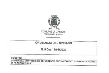 ORDINANZA SINDACALE N. 9