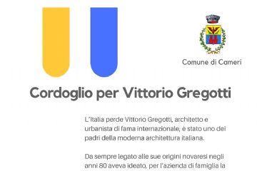 SCOMPARSA DELL&#39;ARCHITETTO VITTORIO GREGOTTI