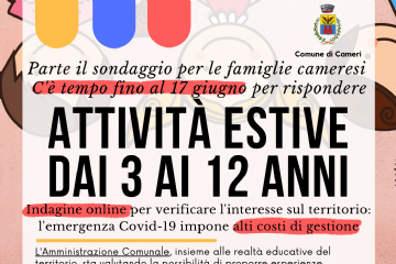 Attivit&#224; estive anno 2020 - Sondaggio