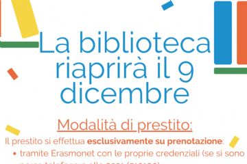 Biblioteca riprende il prestito su prenotazione