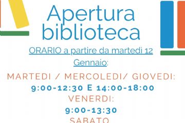 Nuovo Orario Biblioteca Civica di Cameri