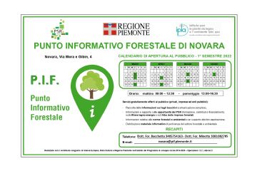 PUNTO INFORMATIVO FORESTALE DI NOVARA