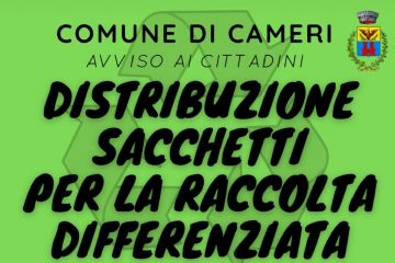 DISTRIBUZIONE SACCHETTI PER LA RACCOLTA DIFFERENZIATA