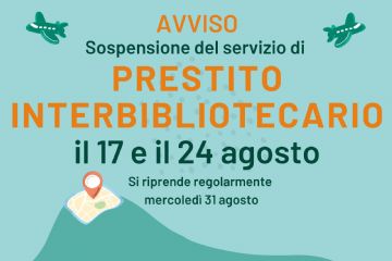 Sospensione servizio di prestito interbibliotecario