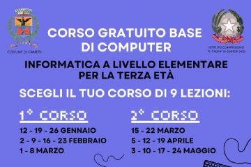 Corso di informatica per la terza et&#224;