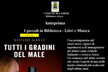 ANTEPRIMA - I Gioved&#236; in Biblioteca - Libri e Musica