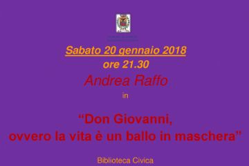 Don Giovanni,  ovvero la vita &#232; un ballo in maschera