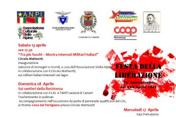 FESTA DELLA LIBERAZIONE 74&#176; Anniversario del XXV Aprile 1945