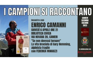 Incontro con Enrico Camanni // Rassegna &quot;I Campioni si raccontano&quot;