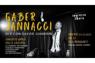 &quot;Gaber Jannacci&quot; // spettacolo di Davide Giandrini in Sala Polivalente